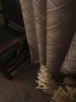 Geometrik Desen Jakar Fon Perde - Görsel 3