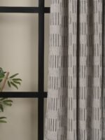 Çizgili Keten Fon Perde - Görsel 4