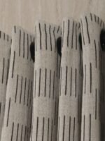 Çizgili Keten Fon Perde - Görsel 5