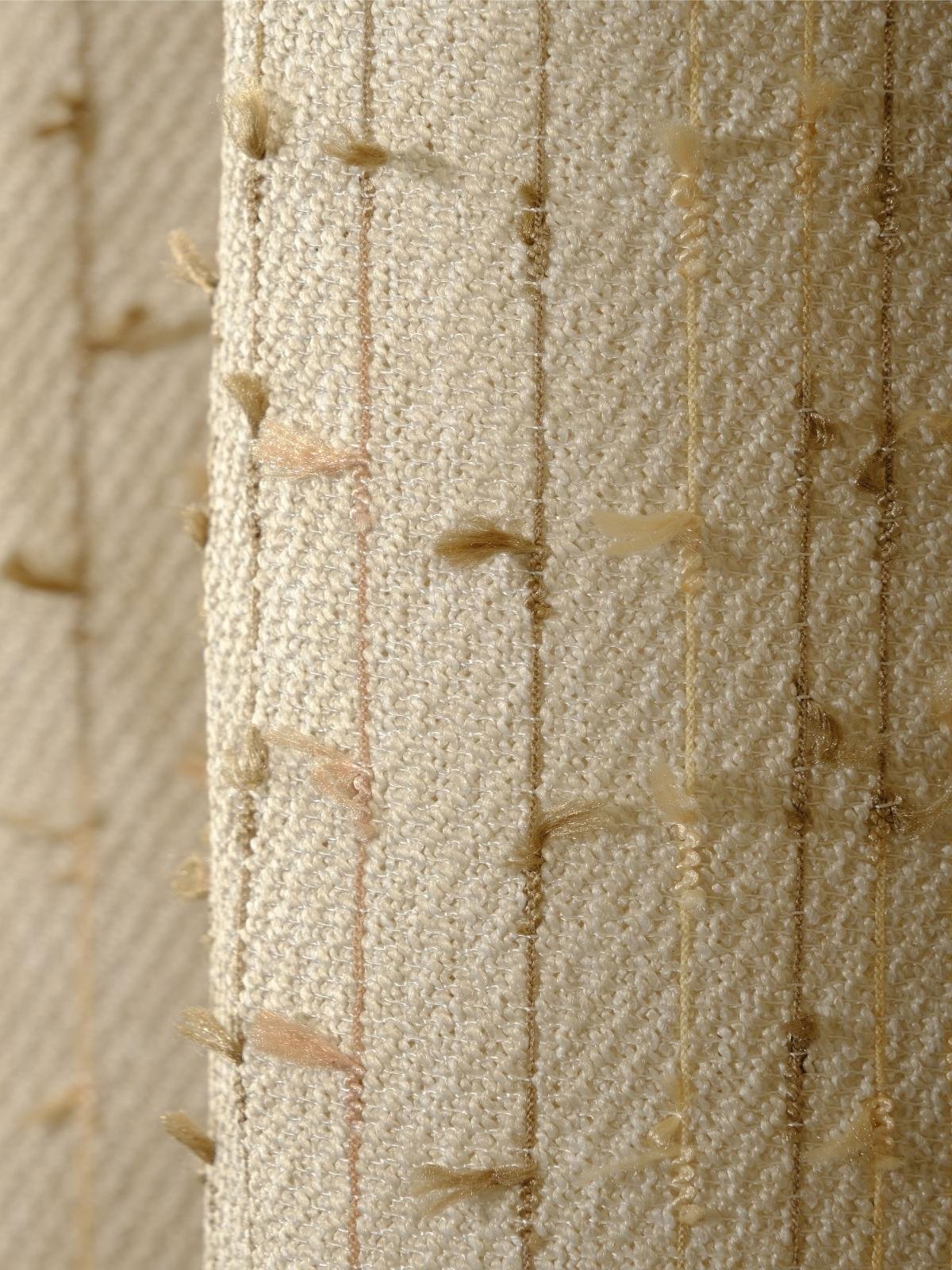 4 Keten Pom Pom Fon Perde - Görsel 1