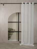 Keten Foldet Tül Perde - Görsel 5