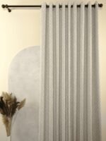 Soft Keten Geometrik Fon Perde - Görsel 2